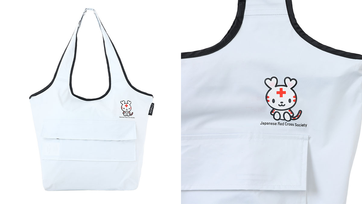 日本赤十字社「ハートラちゃん」コラボverの防水バッグ